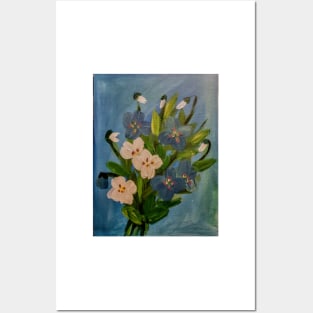 abstract flowers and plants Posters and Art